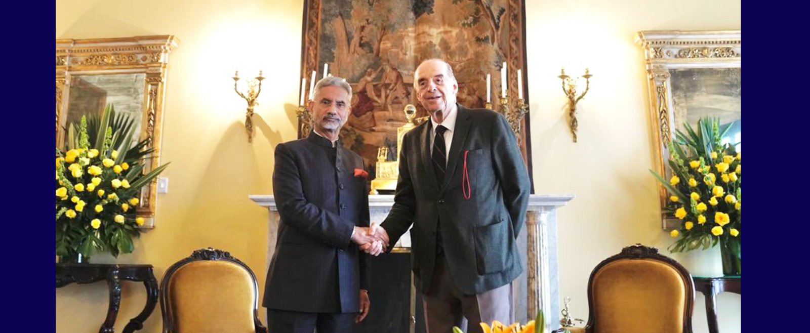 External Affairs Minister Dr S Jaishankar met the Foreign Minister of Colombia, Mr. Álvaro Leyva Durán.