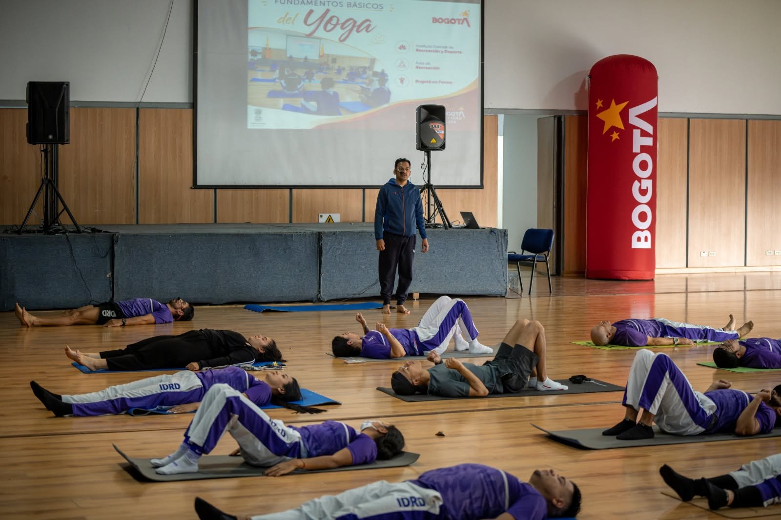 Embassy of India in Bogota conducted Yoga classes for the 2nd batch of IDRD physical activity trainers, with 31 participants successfully completing the programme.