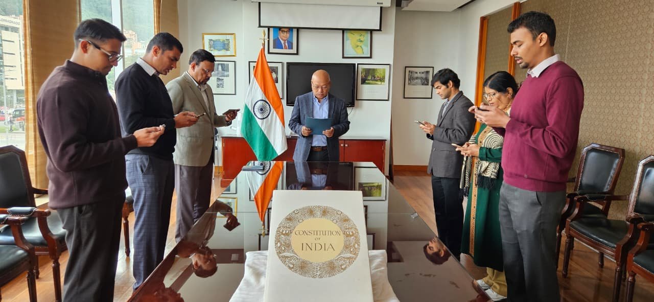 Embassy of India, Bogota celebrated Constitution Day.