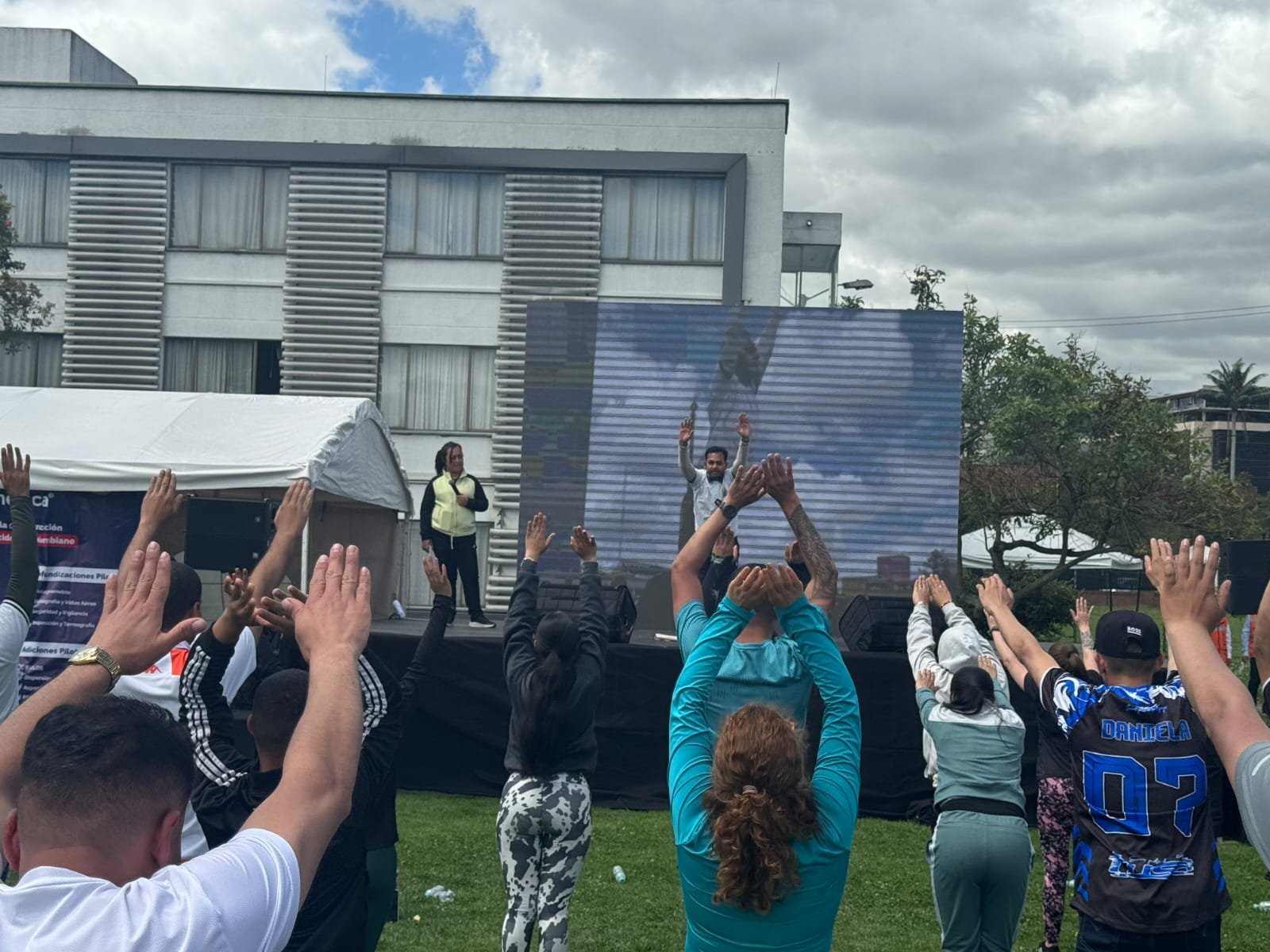 Embassy of India, Bogota organised a Yoga session for the police personnel of Colombia at the Police Academy.