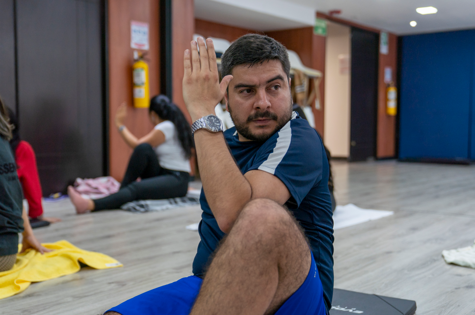 The Embassy of India, Bogota, in partnership with the Colombian Institute for Educational Credit and Technical Studies Abroad (ICETEX), organized a yoga session as part of the celebration of the entity's 75th anniversary.