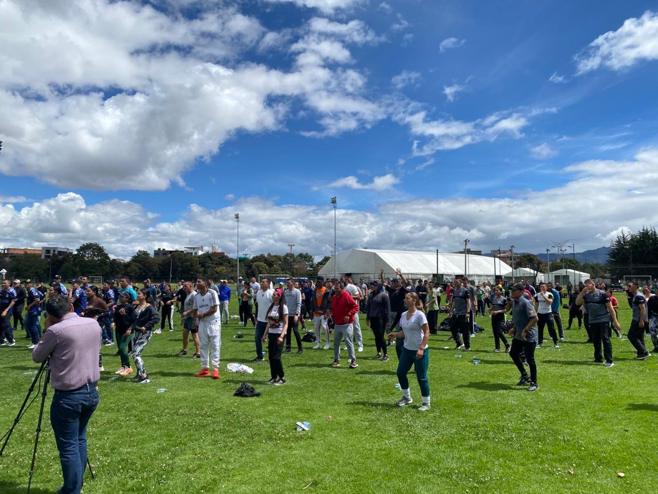 Embassy of India, Bogota organised a Yoga session for the police personnel of Colombia at the Police Academy.