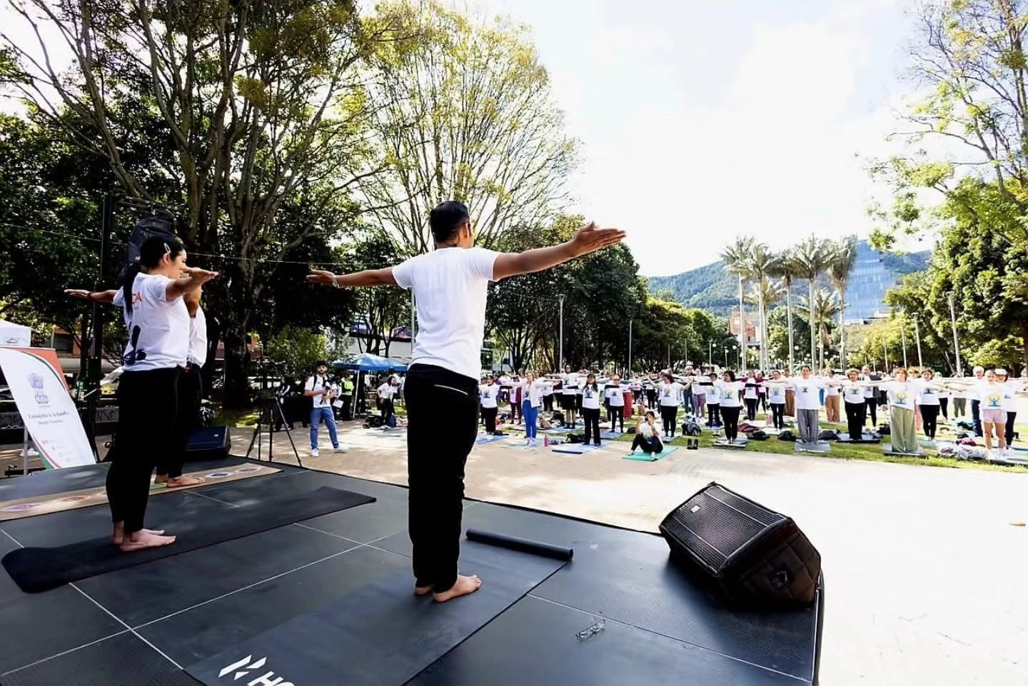 Embassy of India in Bogota, in association with Parque 93, celebrated the International Day of Yoga 2026 at Parque 93