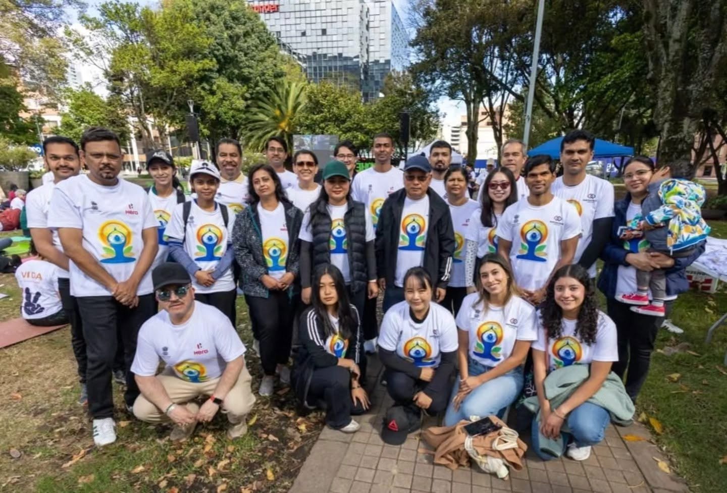 Embassy of India in Bogota, in association with Parque 93, celebrated the International Day of Yoga 2026 at Parque 93