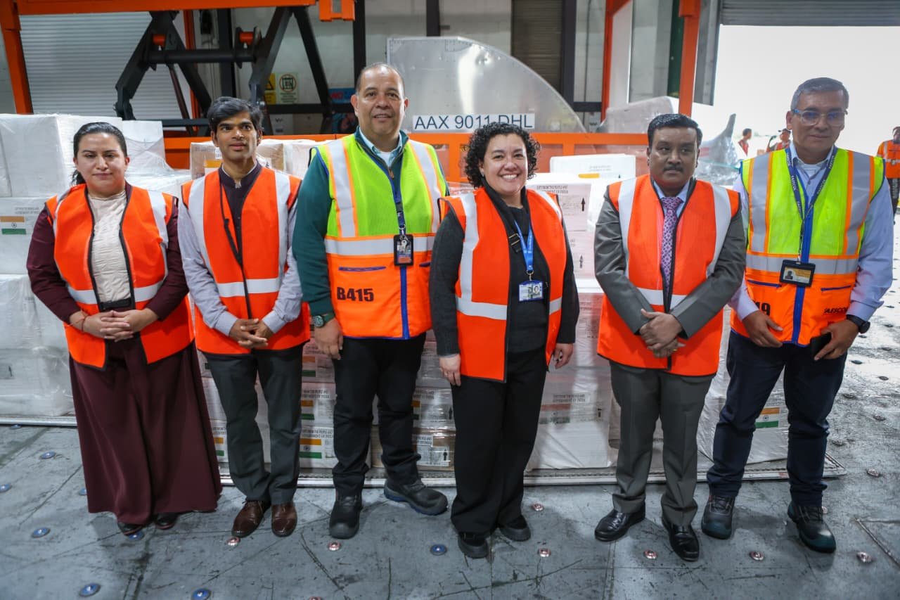 Humanitarian assistance sent by the Government of India to the Republic of Colombia..