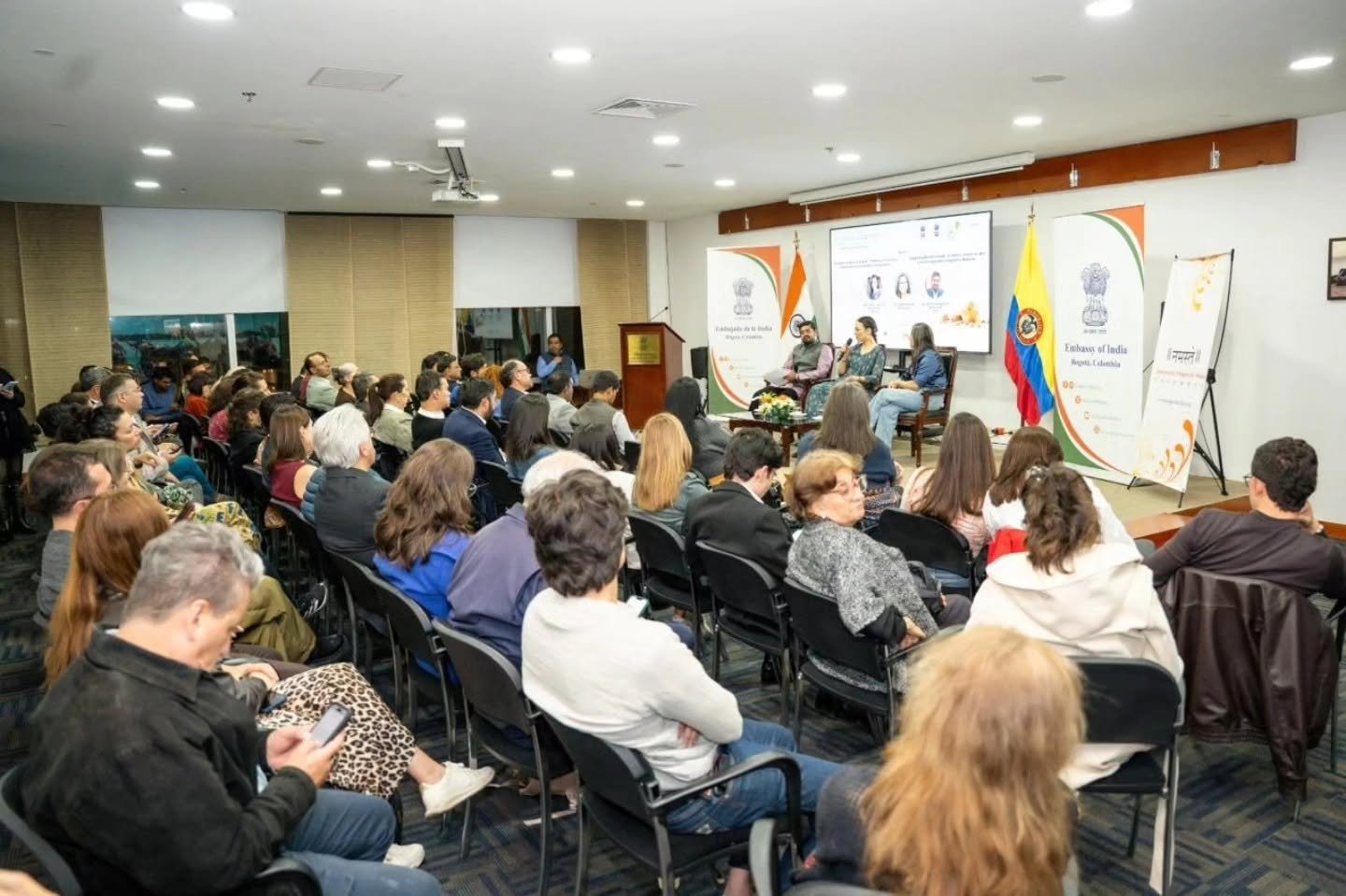 The Embassy of India in Bogota, in association with Asociación Amigos de India Colombia (Friends of India Colombia Association), celebrated 11th Ayurveda Day under the theme “Ayurveda for a Healthier Tomorrow”