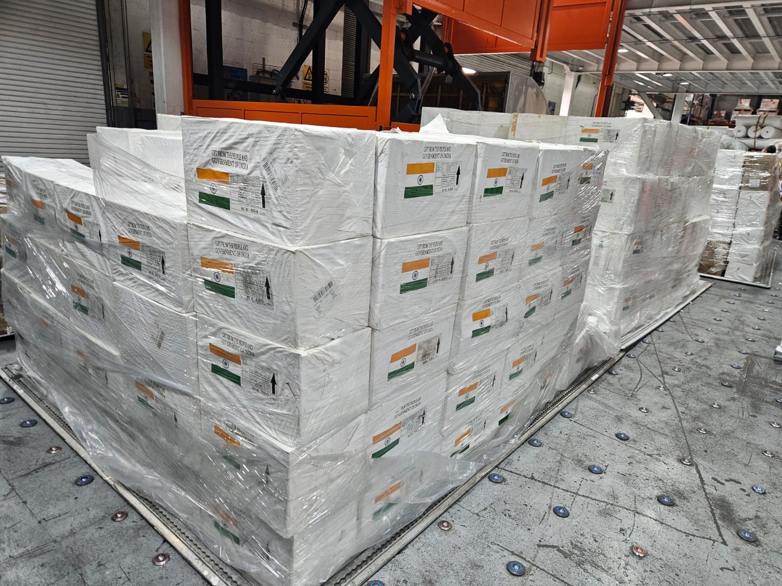 Humanitarian assistance sent by the Government of India to the Republic of Colombia..