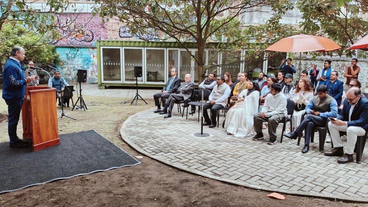 Embassy of India in Bogota celebrated #GandhiJayanti2026 at Universidad de Bogotá Jorge Tadeo Lozano