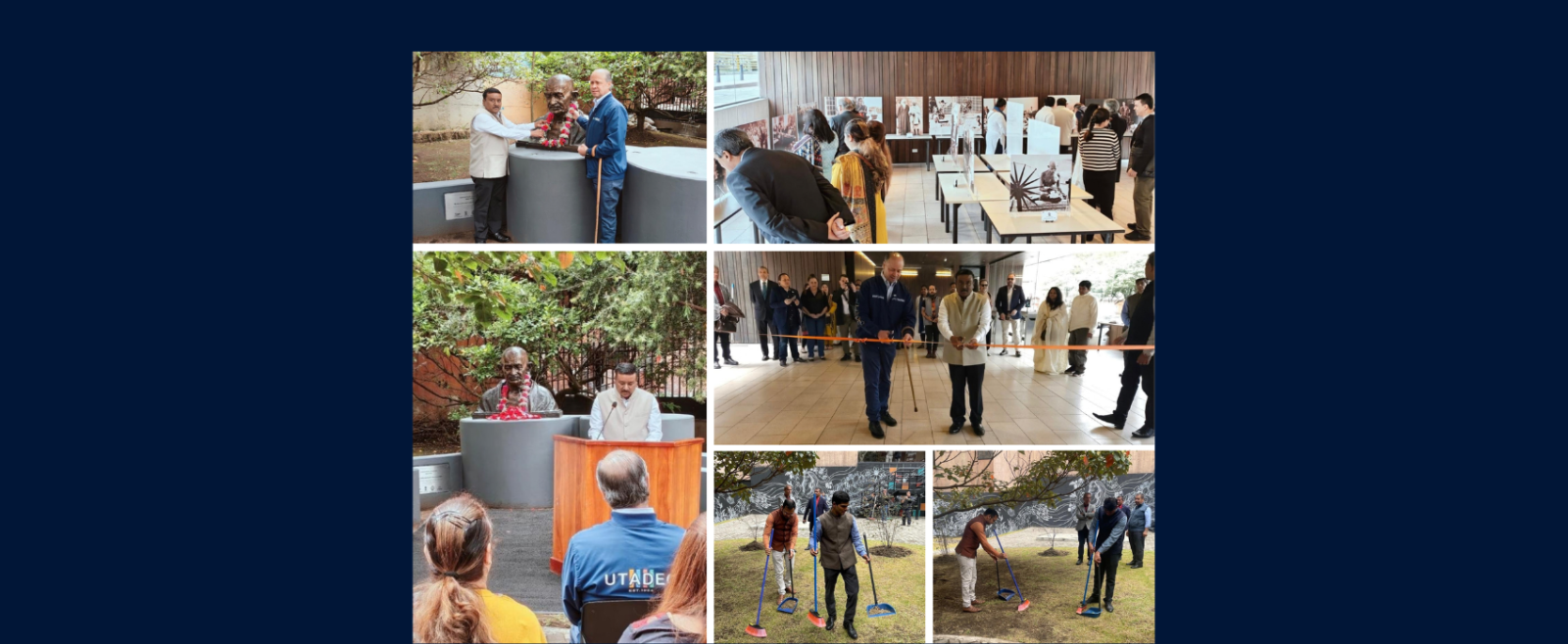 Celebrations of Gandhi Jayanti at Universidad de Bogotá Jorge Tadeo Lozano.