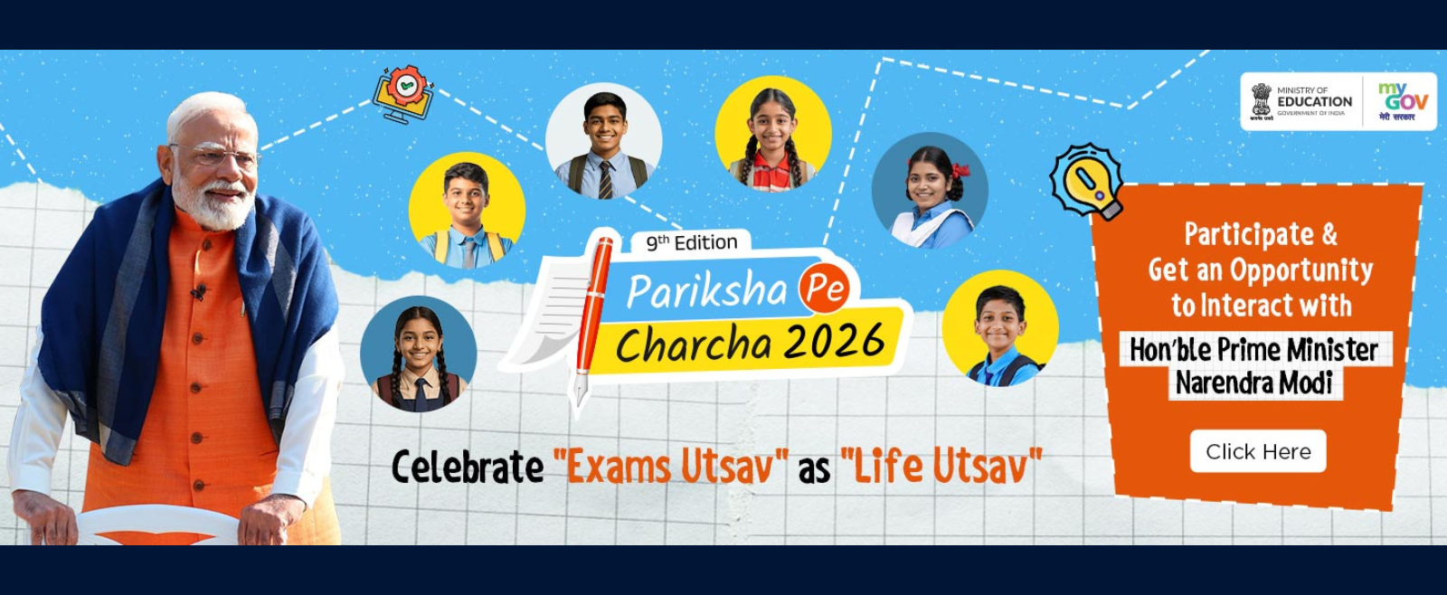 9th edition of Pariksha Pe Charcha 2026!