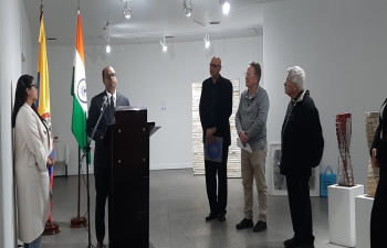 The Embassy inaugurated the Antonio Puri´s art exhibition at the Contemporary Art Museum of UNIMINUTO.